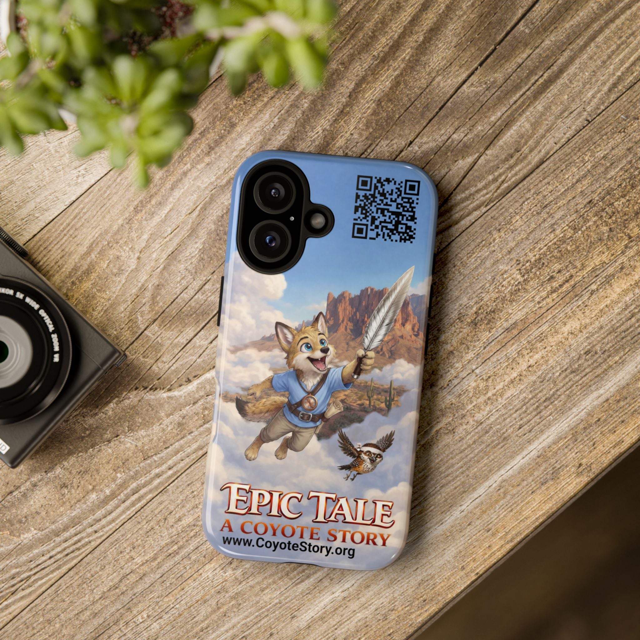 Epic Tale Coyote Phone Case — Cute Adventure Animal Protective Tough Case