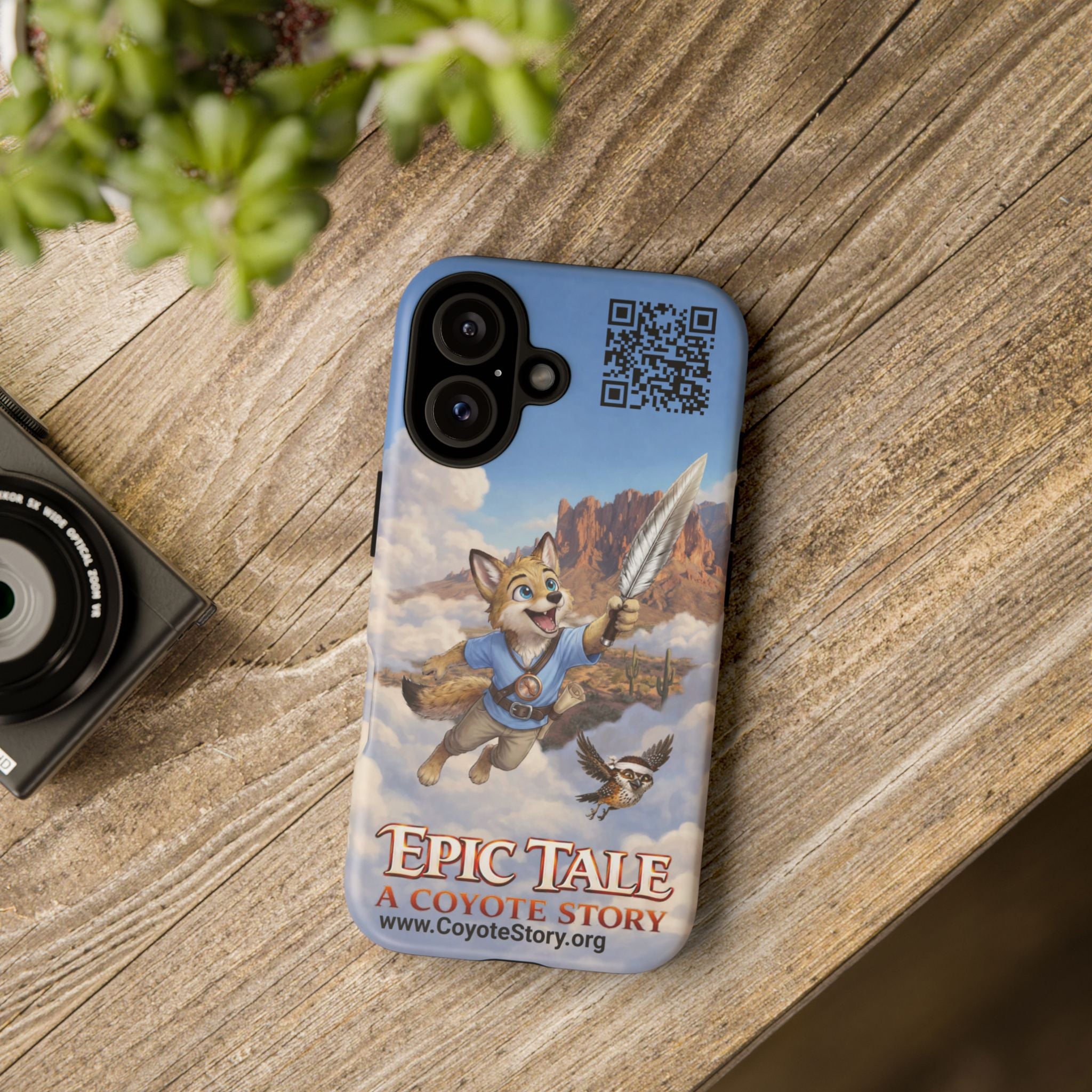 Epic Tale Coyote Phone Case — Cute Adventure Animal Protective Tough Case
