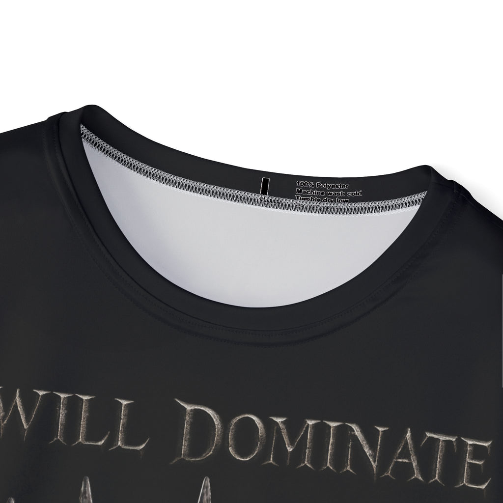 King Raith Sports Jersey — “I Will Dominate / You Will Submit” Graphic Tee