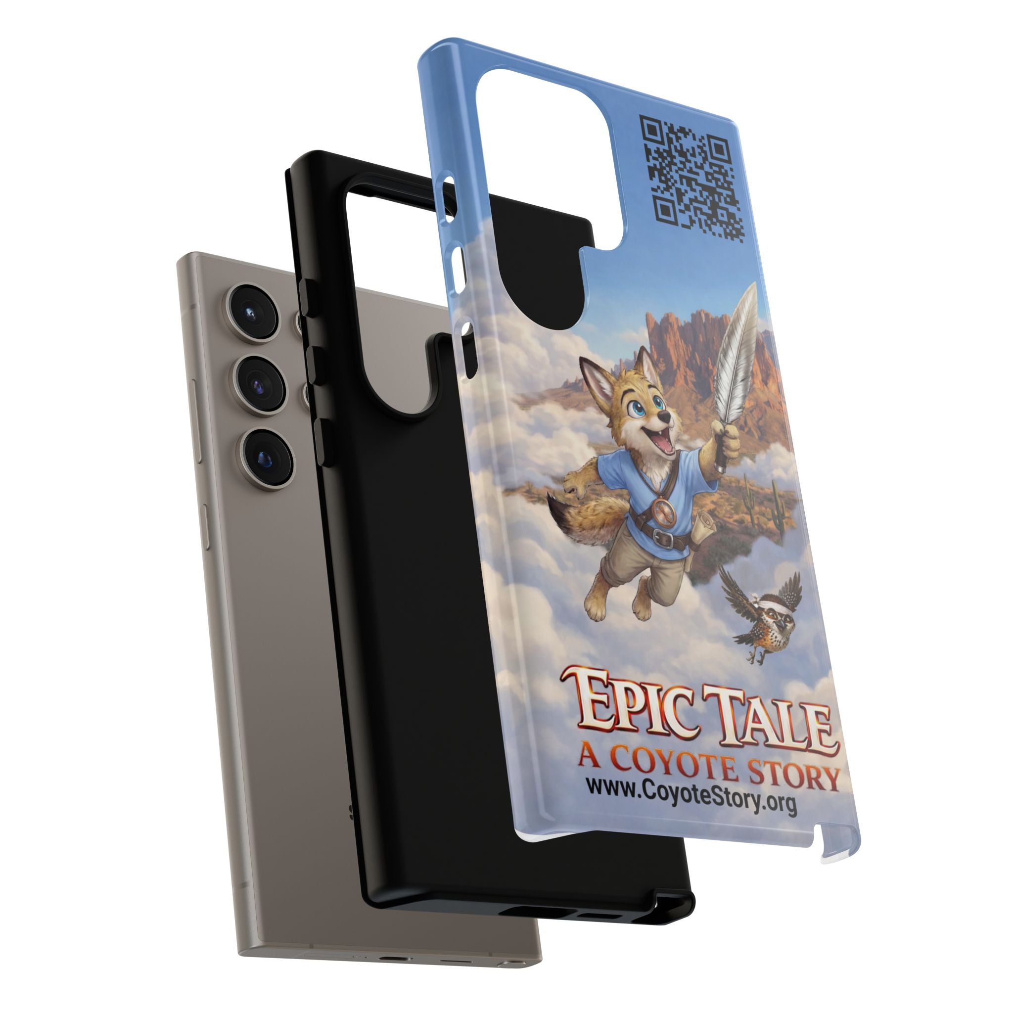 Epic Tale Coyote Phone Case — Cute Adventure Animal Protective Tough Case