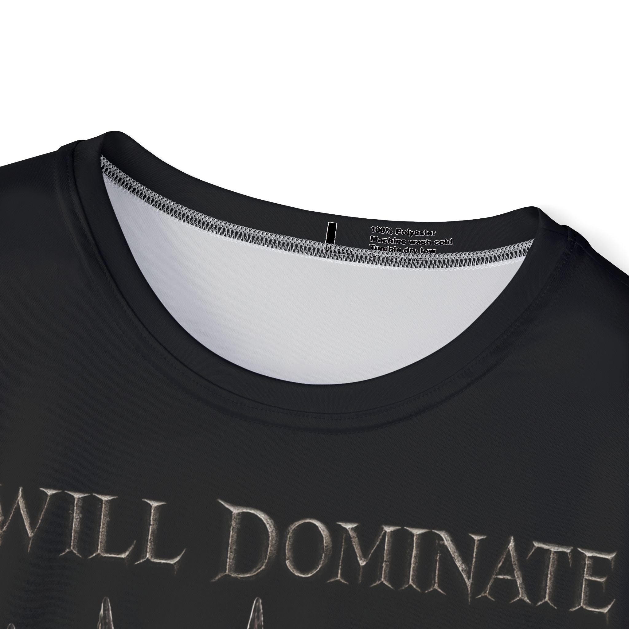 King Raith Sports Jersey — “I Will Dominate / You Will Submit” Graphic Tee