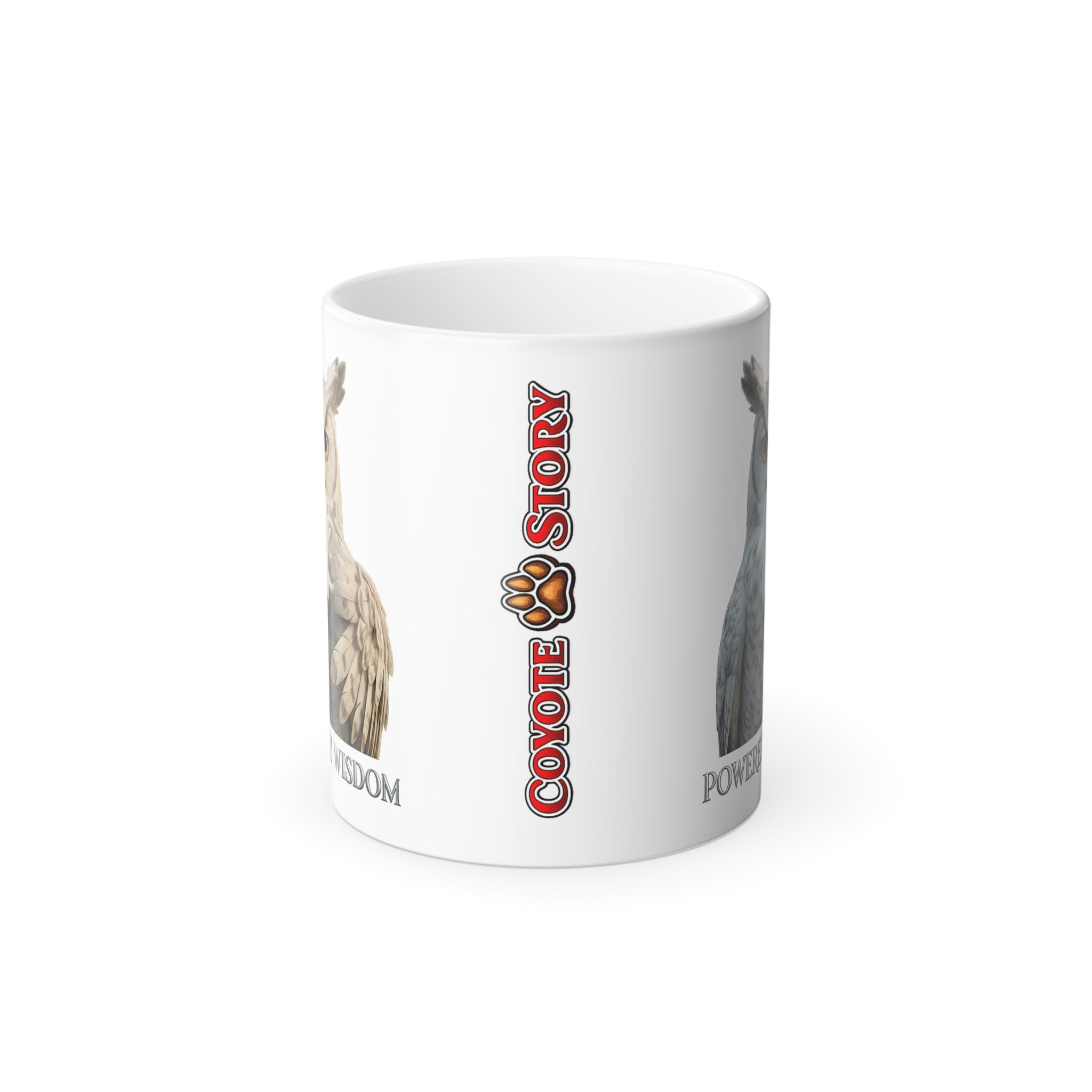 Color-Changing Mug — Coyote Story 'Freedom' & 'Power' Artwork, 11 oz