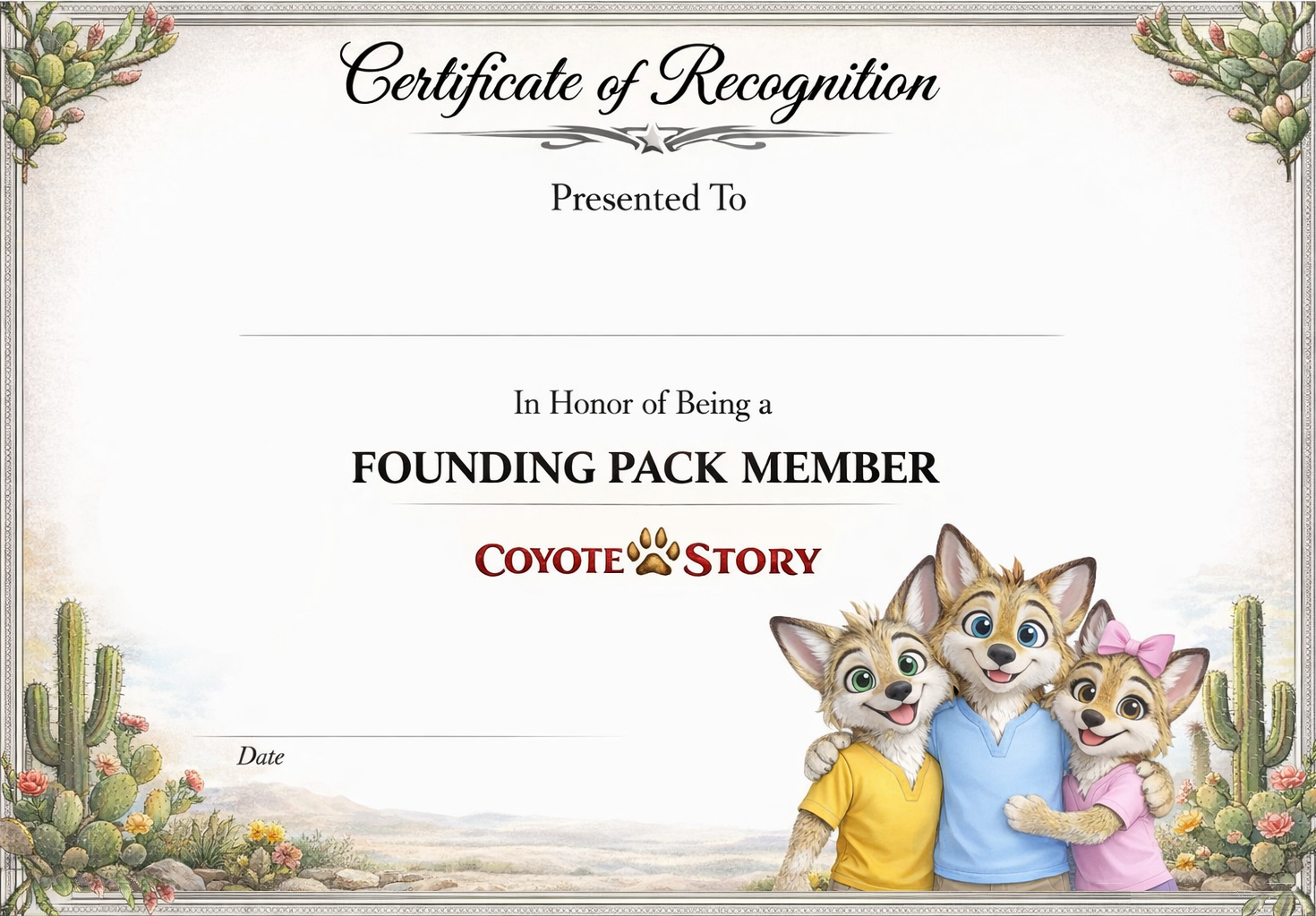 FOUNDING MEMBERS WELCOME PACK