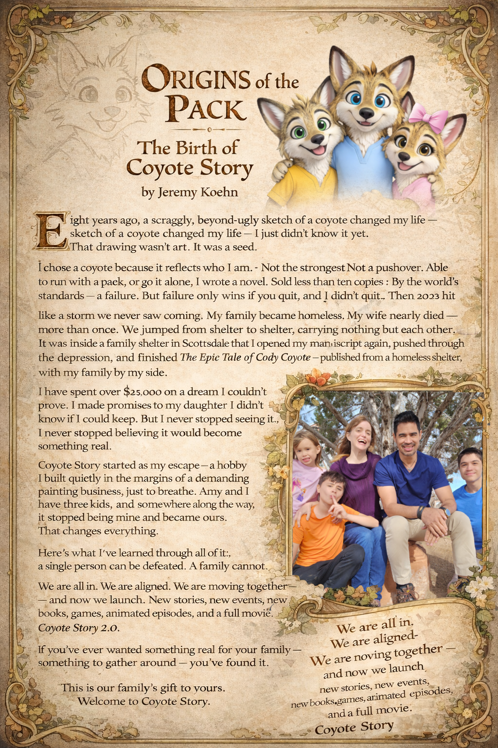 FOUNDING MEMBERS WELCOME PACK